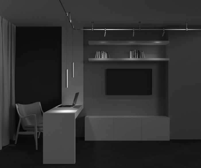 Трековый подвесной светильник Maytoni Focus LED TR155-1-5W3K-PT