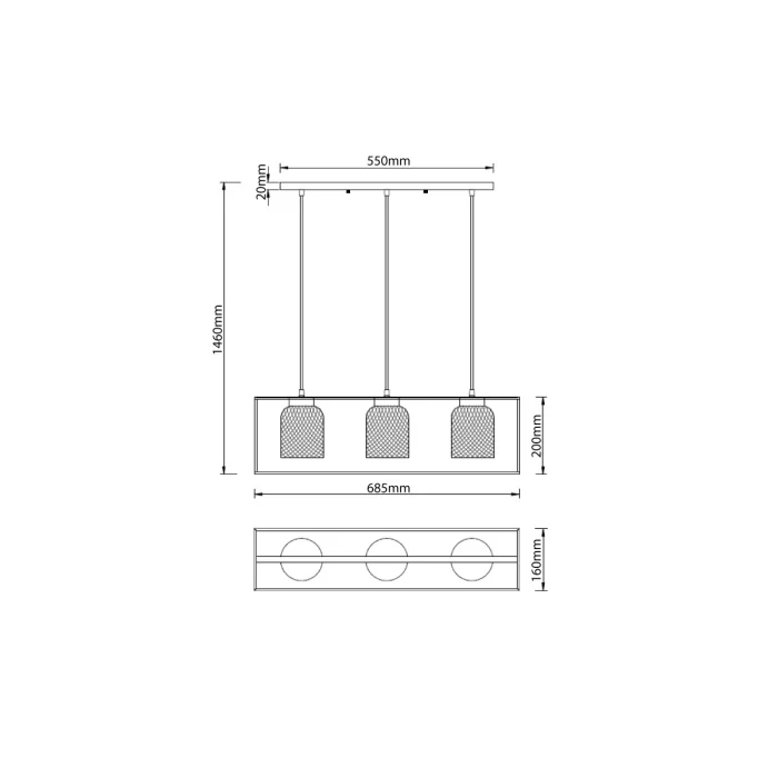 Подвесной светильник VL5472P03 Vele Luce