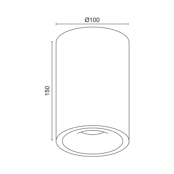 Накладной светильник Ledron MJ1027 White 150mm