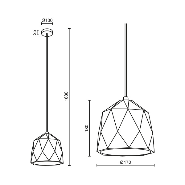 Подвесной светильник Ledron 2518C