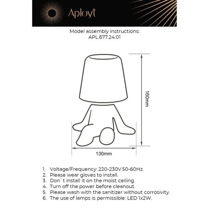 Настольная лампа Aployt Olka APL.677.24.01