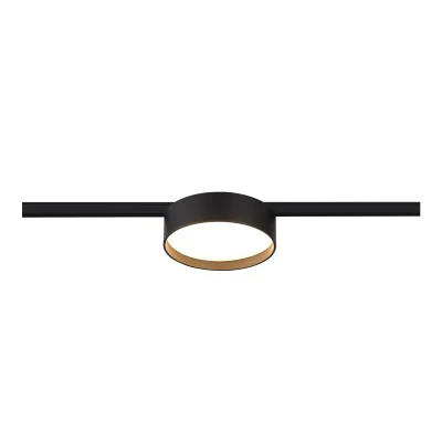 Магнитный трековый светильник Черный LED 1*12W 3000K 500Lm Ra&gt;80 100° IP20 D113xH34 24V ST670.436.12