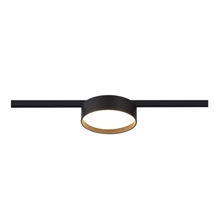 Магнитный трековый светильник Черный LED 1*12W 3000K 500Lm Ra>80 100° IP20 D113xH34 24V ST670.436.12