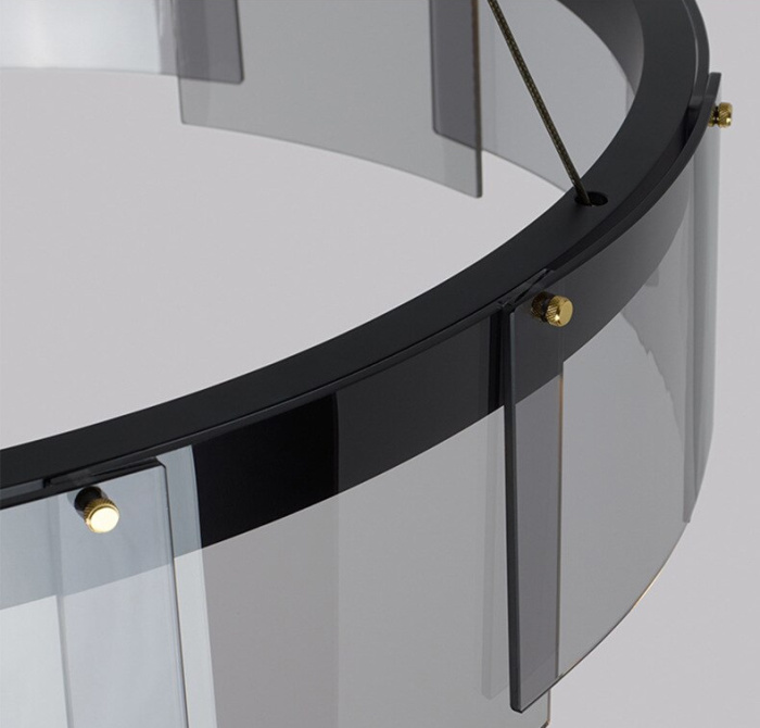 Подвесная люстра Delight Collection Stratos D8825P/L black/smoky