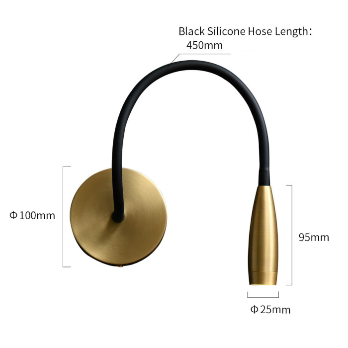 Бра Delight Collection Wall lamp MT9016-1W brass