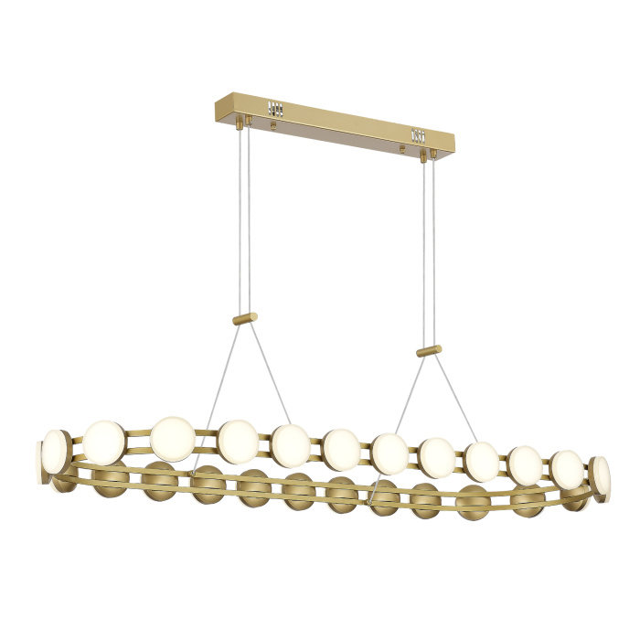 Светильник подвесной ST-Luce золотистый/белый LED 1*50W 4000K SL6610.203.26