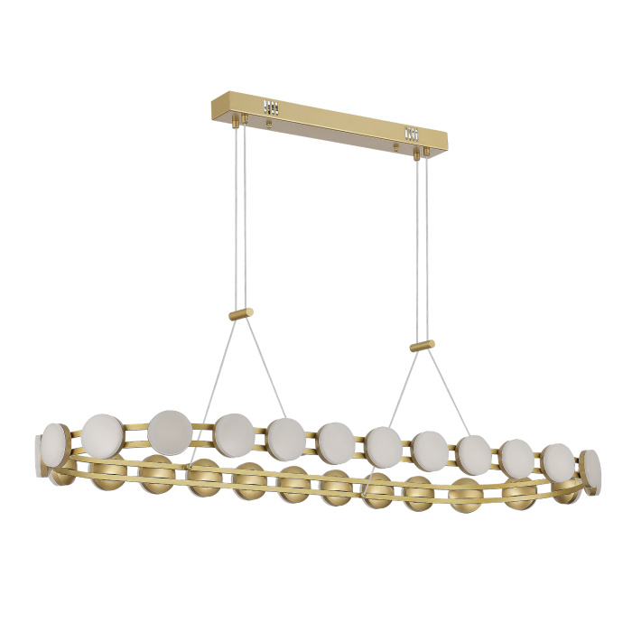 Светильник подвесной ST-Luce золотистый/белый LED 1*50W 4000K SL6610.203.26