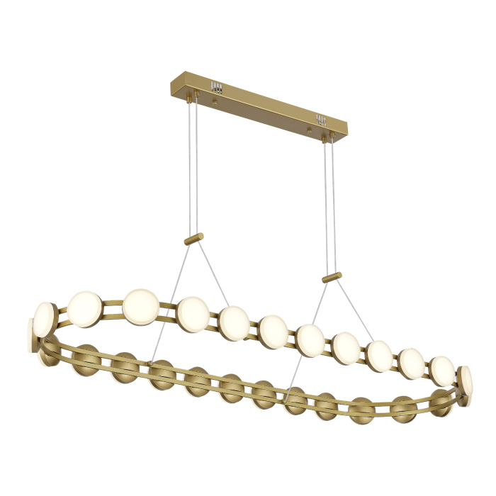 Светильник подвесной ST-Luce золотистый/белый LED 1*50W 4000K SL6610.203.26