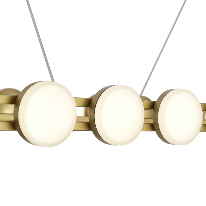 Светильник подвесной ST-Luce золотистый/белый LED 1*50W 4000K SL6610.203.26