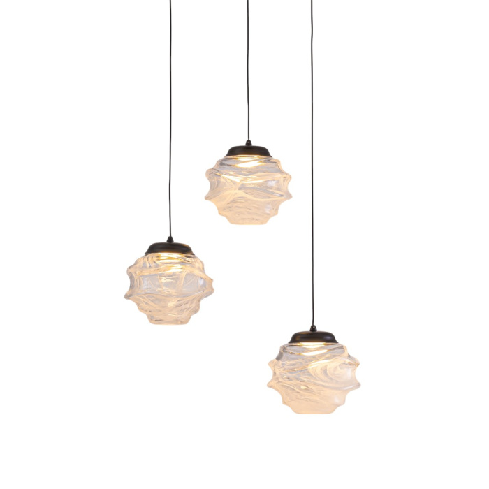 Подвесной светильник Delight Collection MD25030003 MD25030003-3A matt black/clear