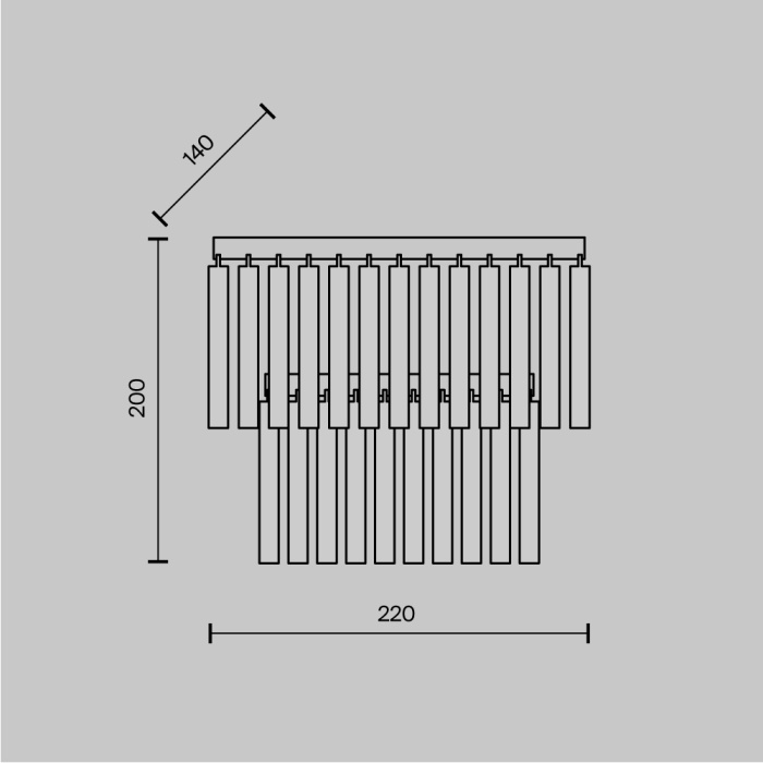 Бра Maytoni Colonne MOD093WL-01BS