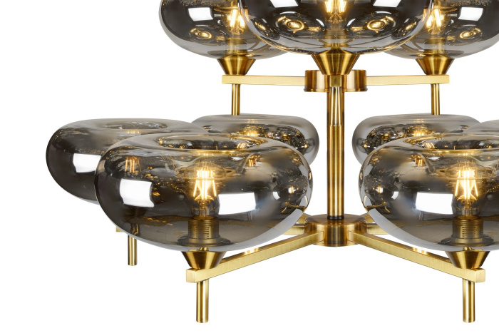 Подвесная люстра iLamp Rivoli 6607/9 Золотая