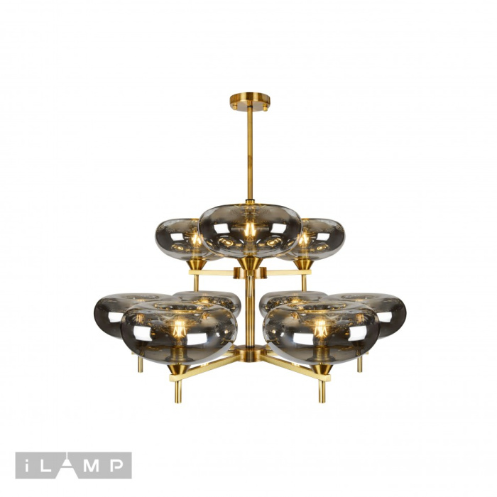 Подвесная люстра iLamp Rivoli 6607/9 Золотая