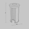 Тротуарный светильник Maytoni Flash O044DL-L1S3K2