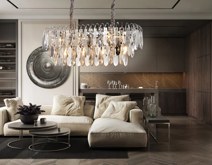 Подвесная люстра с хрусталем Ambrella light TR5259