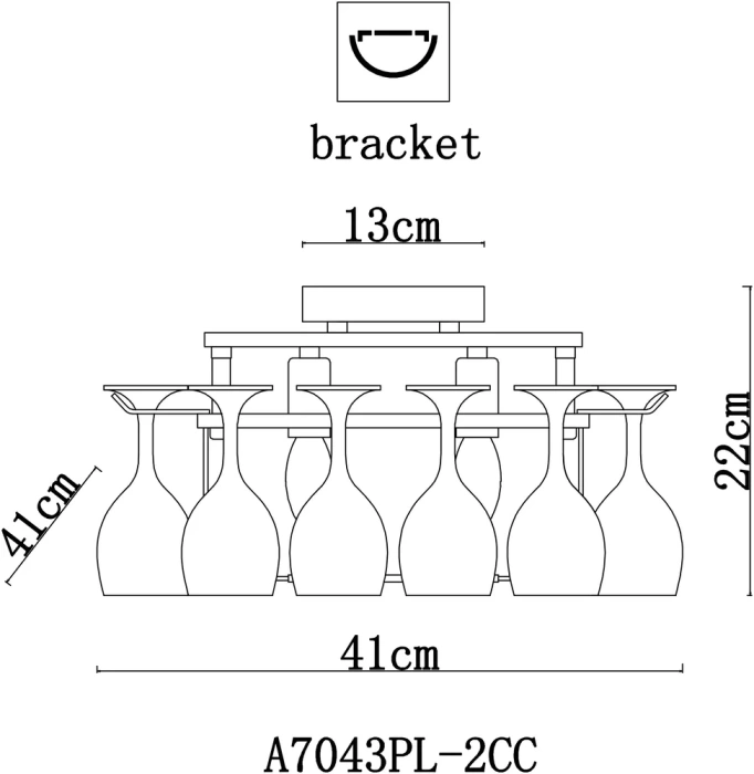 Потолочный светильник Arte Lamp Bancone A7043PL-2CC