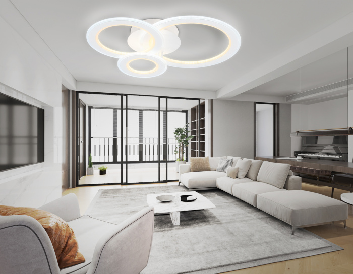 Потолочный светодиодный светильник с пультом Ambrella light FA861