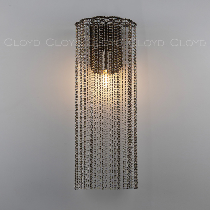 Бра Cloyd ONASSIS W1 / выс. 50 см - никель сатин (арт.20403)