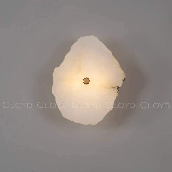 Бра Cloyd KNOSS W1 / Ø15 см - алебастр - латунь (арт.20268)