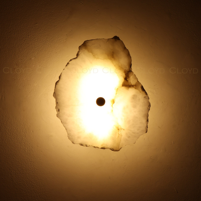 Бра Cloyd KNOSS W1 / Ø15 см - алебастр - латунь (арт.20268)