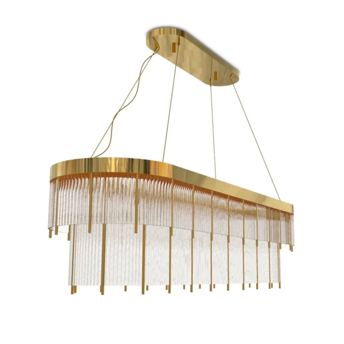 Люстра Cloyd CARTEL-A C14 / L120 см - латунь (арт.10630)