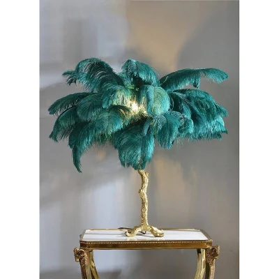 Декоративная настольная лампа L&#039;Arte Luce Luxury Feather Lamp L03431.04