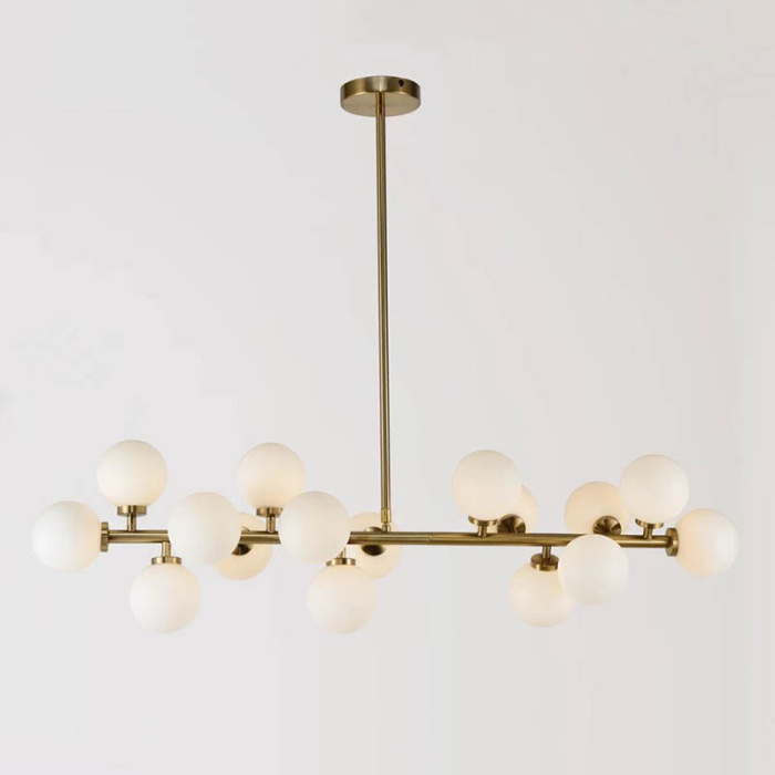 Люстра Cloyd GRANULAR C16 / L90 см - латунь брашир. (арт.10510)