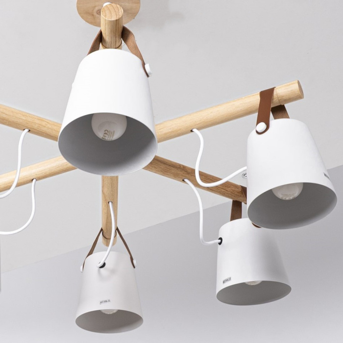 Люстра потолочная на штанге NATURA C6 white ImperiumLoft