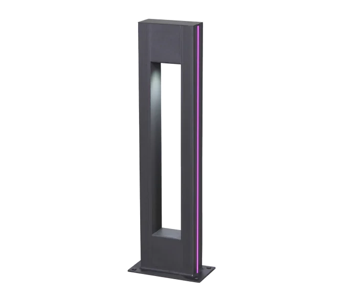 Светильник уличный Грайни серый 220V w18*8 h80 Led 5W (4000K) Декоративная подсветка розовая. Kink Light 09208-F(220V),16(10)