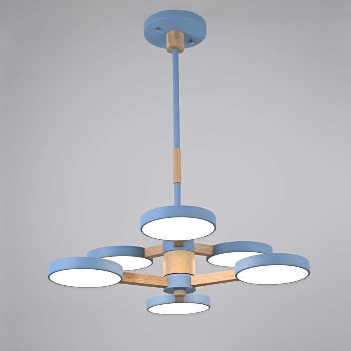 Подвесная люстра TURNA DBL L6 Blue ImperiumLoft