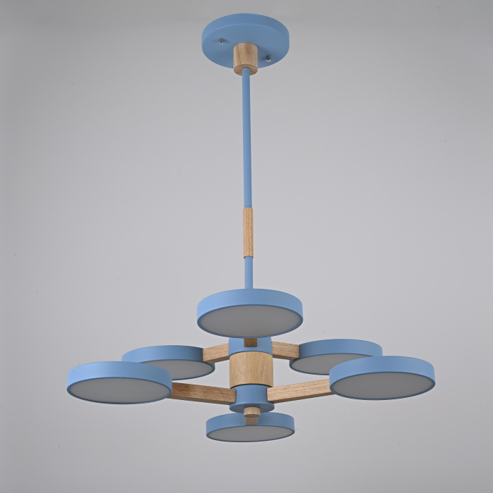 Подвесная люстра TURNA DBL L6 Blue ImperiumLoft