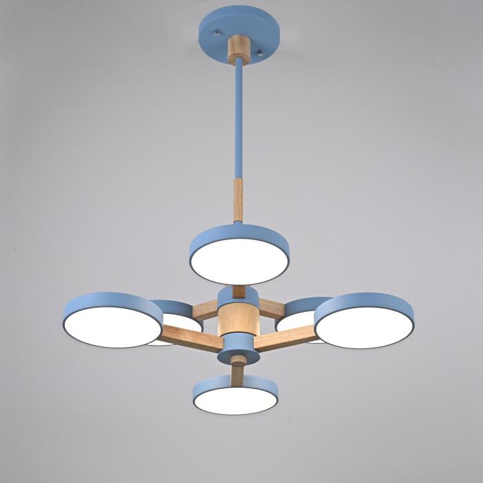 Подвесная люстра TURNA DBL L6 Blue ImperiumLoft