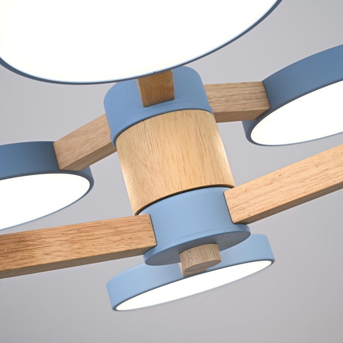 Подвесная люстра TURNA DBL L6 Blue ImperiumLoft