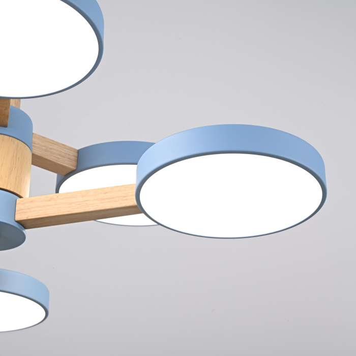 Подвесная люстра TURNA DBL L6 Blue ImperiumLoft