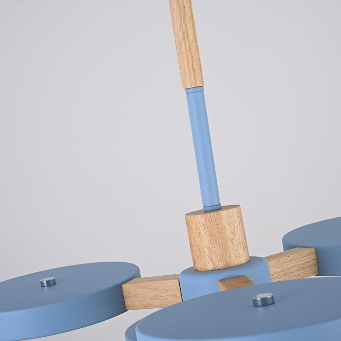 Подвесная люстра TURNA DBL L6 Blue ImperiumLoft