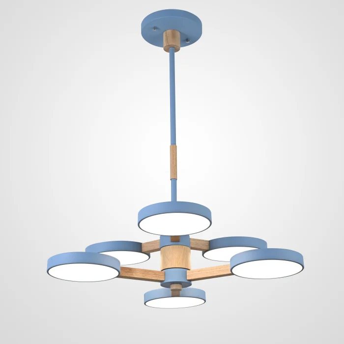 Подвесная люстра TURNA DBL L6 Blue ImperiumLoft