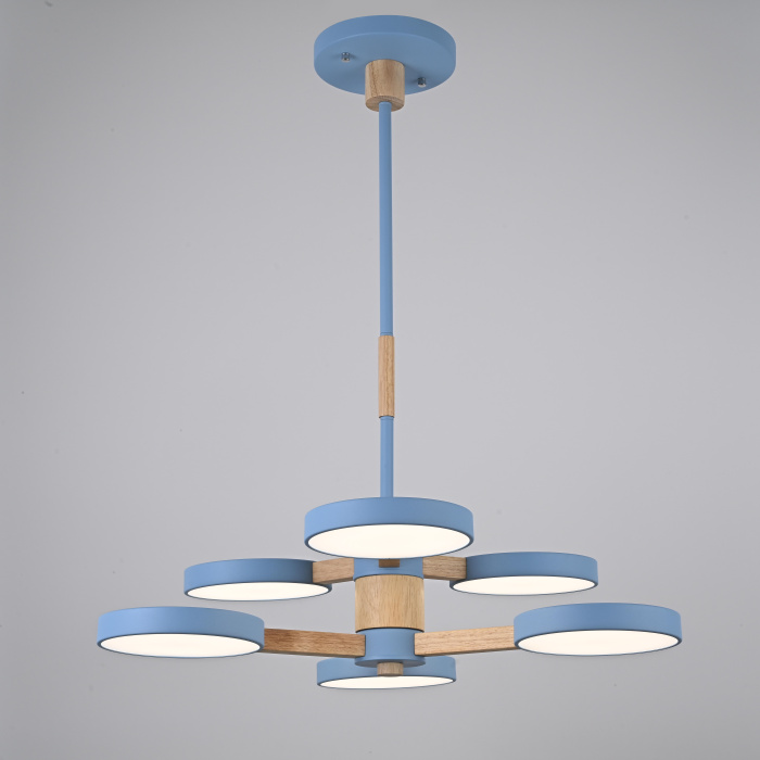 Подвесная люстра TURNA DBL L6 Blue ImperiumLoft