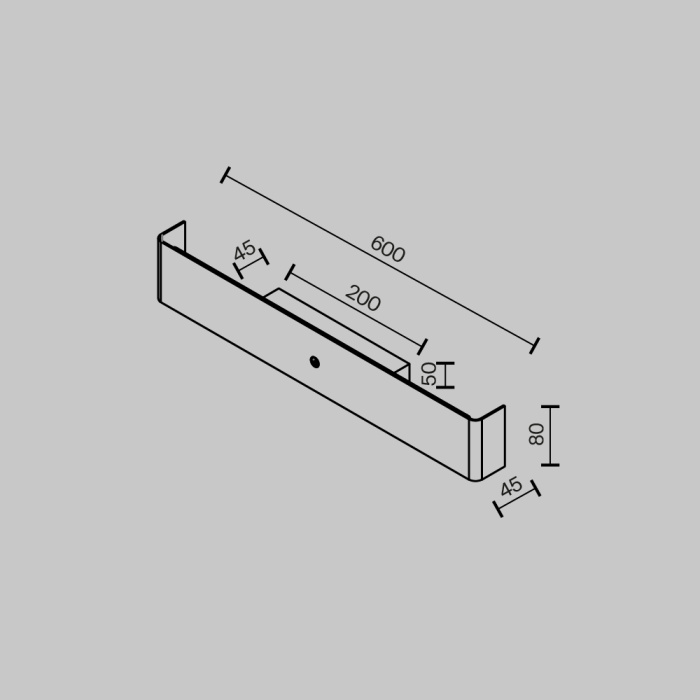Настенный светильник Maytoni Bracket MOD492WL-L12BK