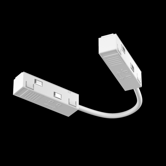 Коннектор питания угловой гибкий 15см Exility белый Maytoni TRA034CPC-42W-15-1