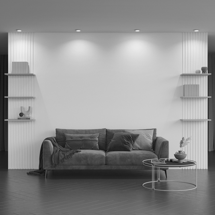 Встраиваемый светильник Maytoni Gyps Modern DL004-1-01-W-1