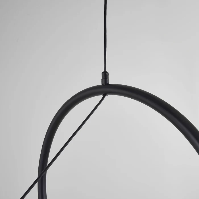 Подвесной светильник SUSPENSION CERCLE ET TRAIT – GRAPHITE SATINE L120 ImperiumLoft