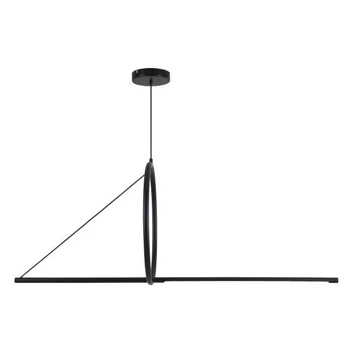 Подвесной светильник SUSPENSION CERCLE ET TRAIT – GRAPHITE SATINE L120 ImperiumLoft