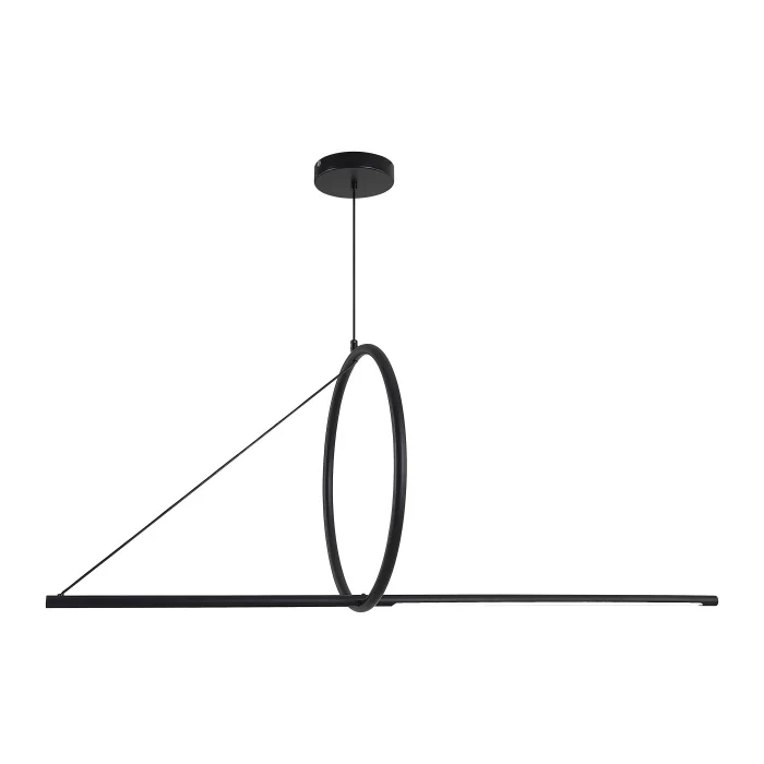Подвесной светильник SUSPENSION CERCLE ET TRAIT – GRAPHITE SATINE L120 ImperiumLoft