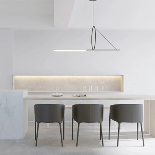 Подвесной светильник SUSPENSION CERCLE ET TRAIT – GRAPHITE SATINE L120 ImperiumLoft