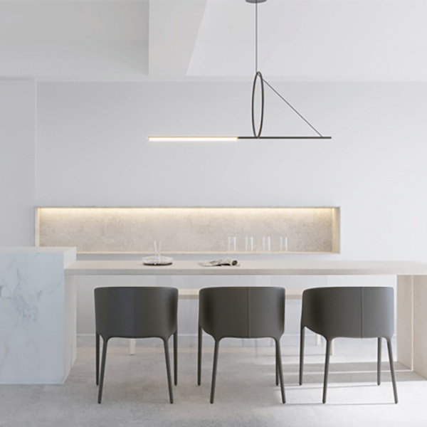 Подвесной светильник SUSPENSION CERCLE ET TRAIT – GRAPHITE SATINE L120 ImperiumLoft