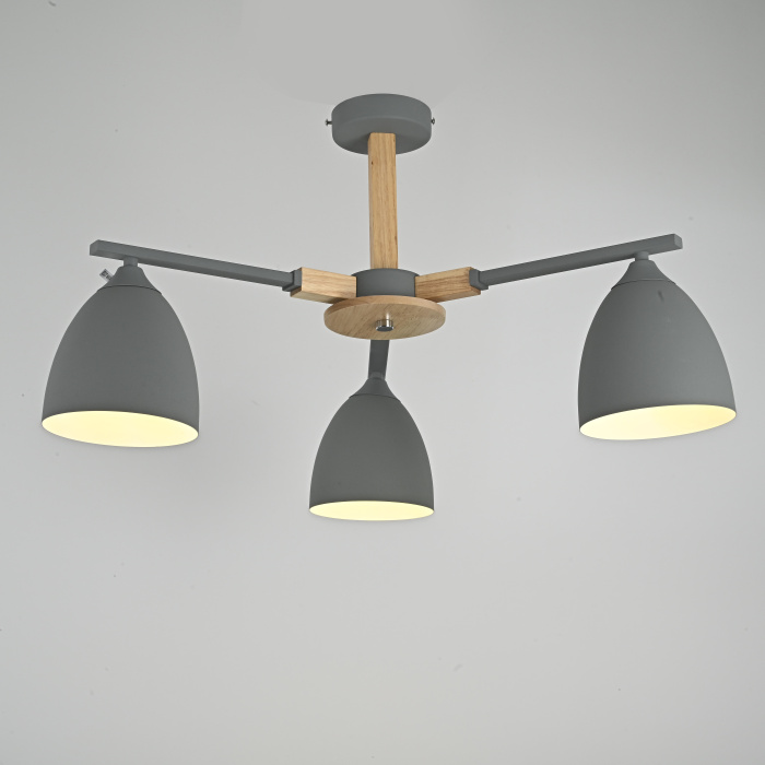 Потолочная люстра NOA 3 Gray by ImperiumLoft ImperiumLoft