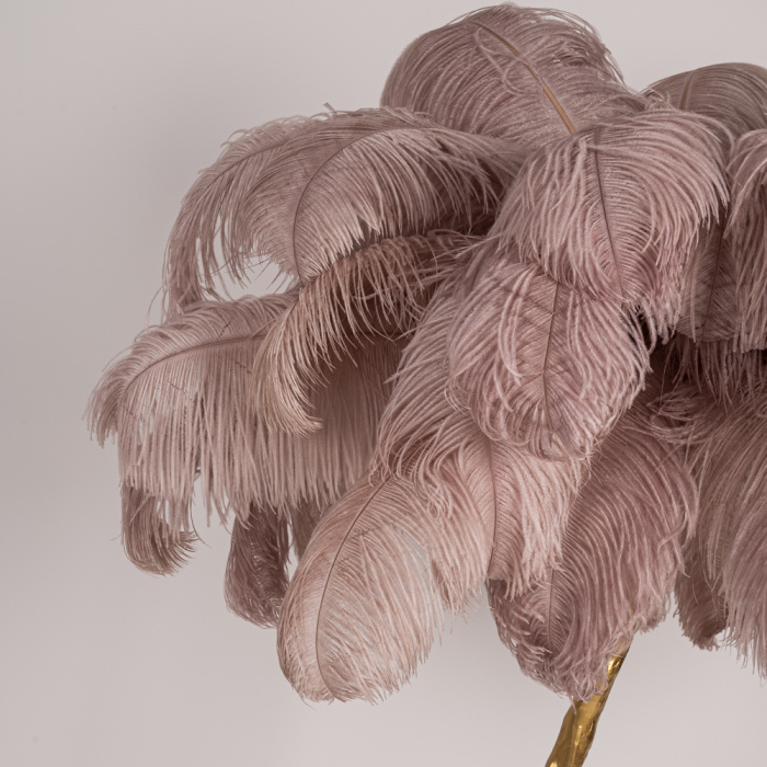 Торшер страусиные перья Feather Lamp A MODERN GRAND TOUR розовый ImperiumLoft
