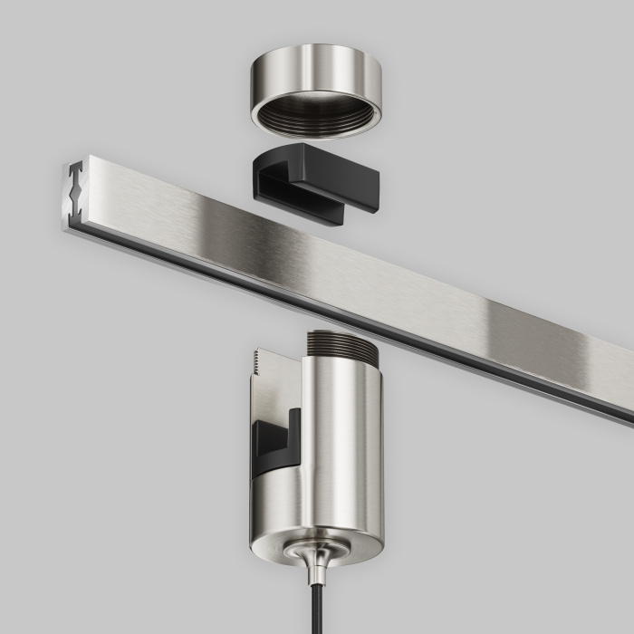 Трековый подвесной светильник Maytoni Focus LED TR155-1-5W4K-PT