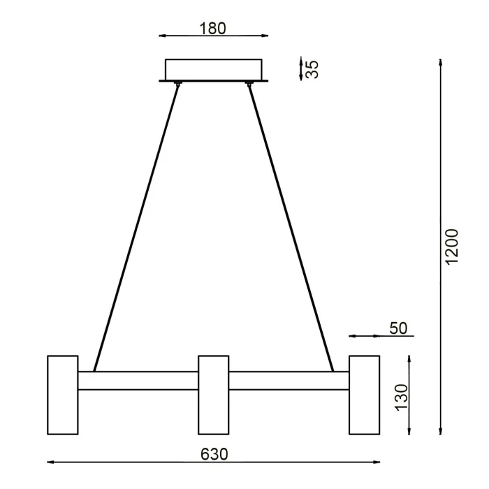 Подвесной светильник VL10012P06 Vele Luce