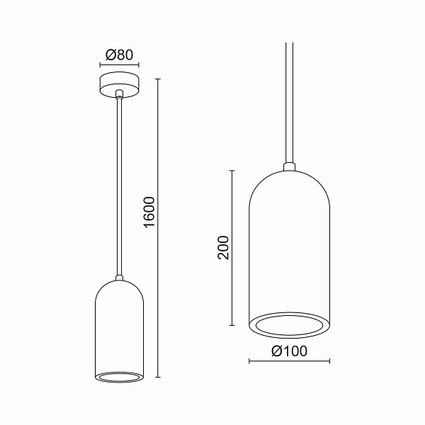 Подвесной светильник Ledron 2525C